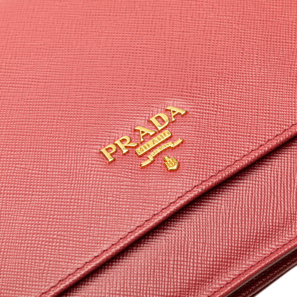 Prada Leather Wallet Pink Shoulder Bag - Picture 7 of 9